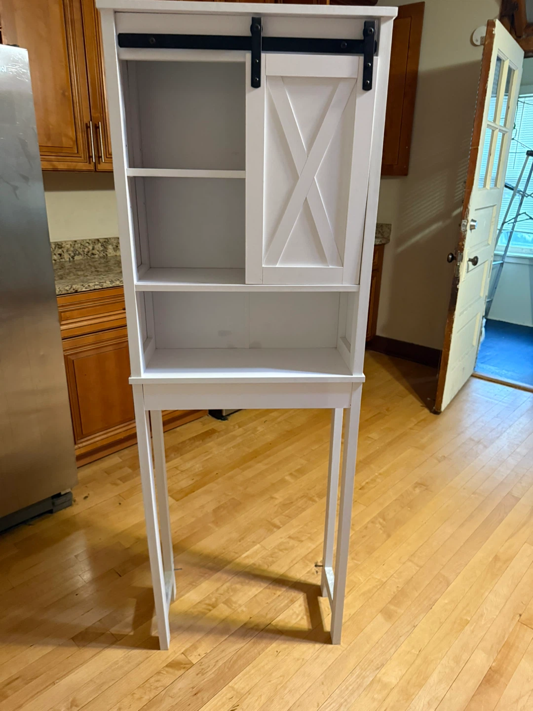 White Over-the-Toilet Storage Cabinet