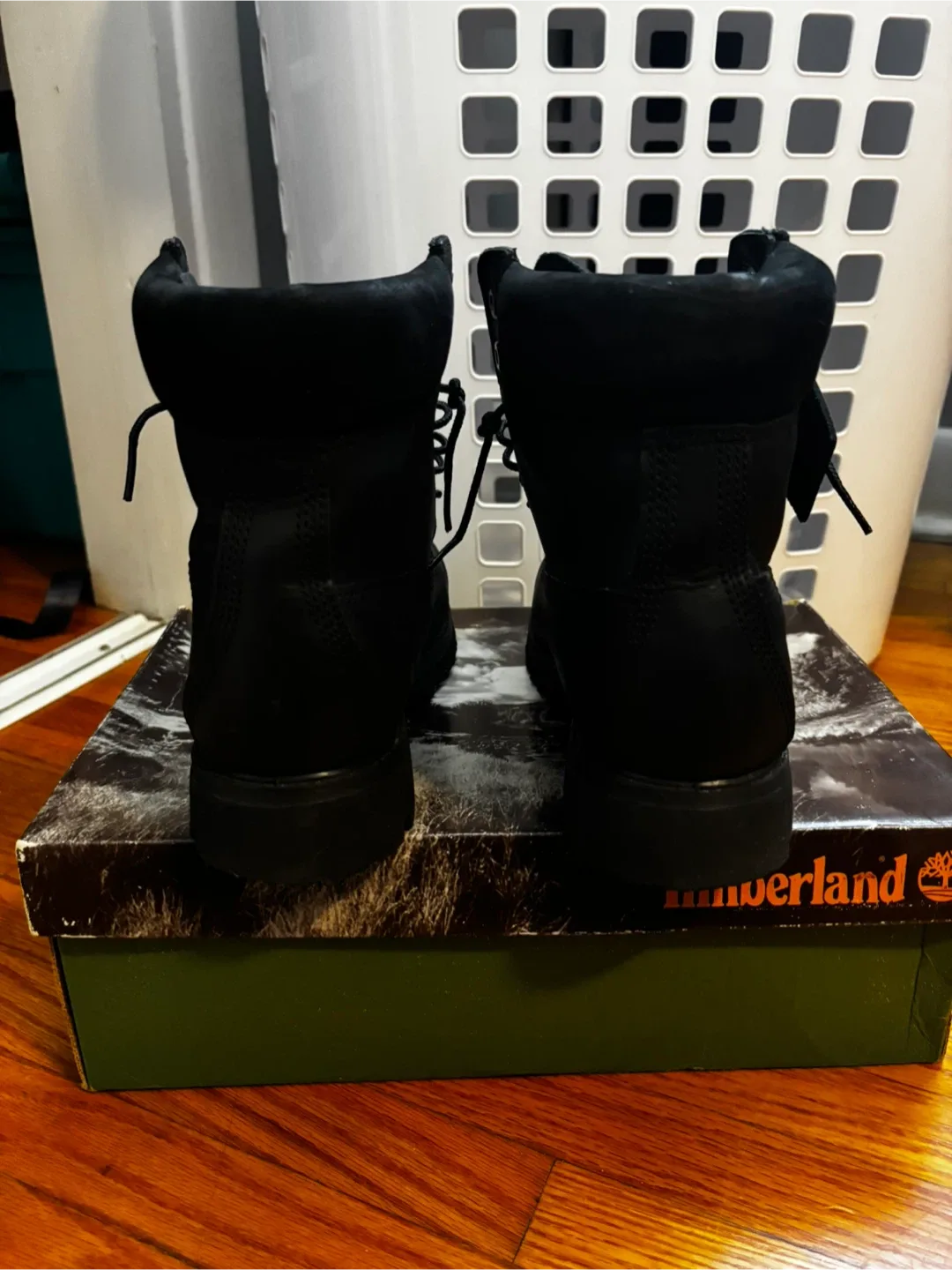 Black Leather Timberland Boots - Women’s size 9.5 image indicator(6)
