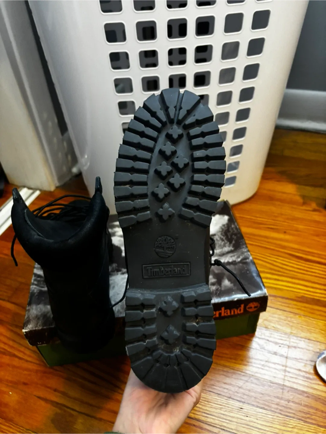 Black Leather Timberland Boots - Women’s size 9.5 image indicator(8)