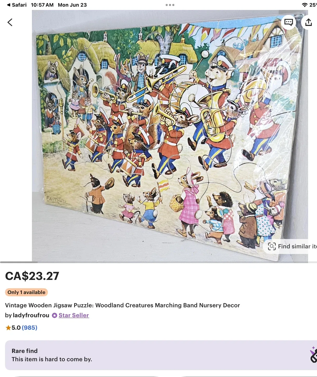 Vintage Victory Chunky Wooden Jigsaw Puzzle - 2-4 Year Olds image indicator(6)