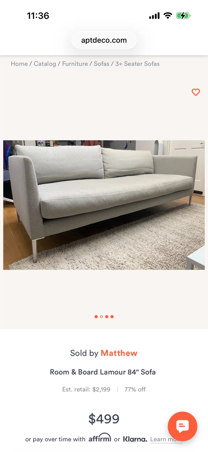 Room & Board Sofa - photo 4