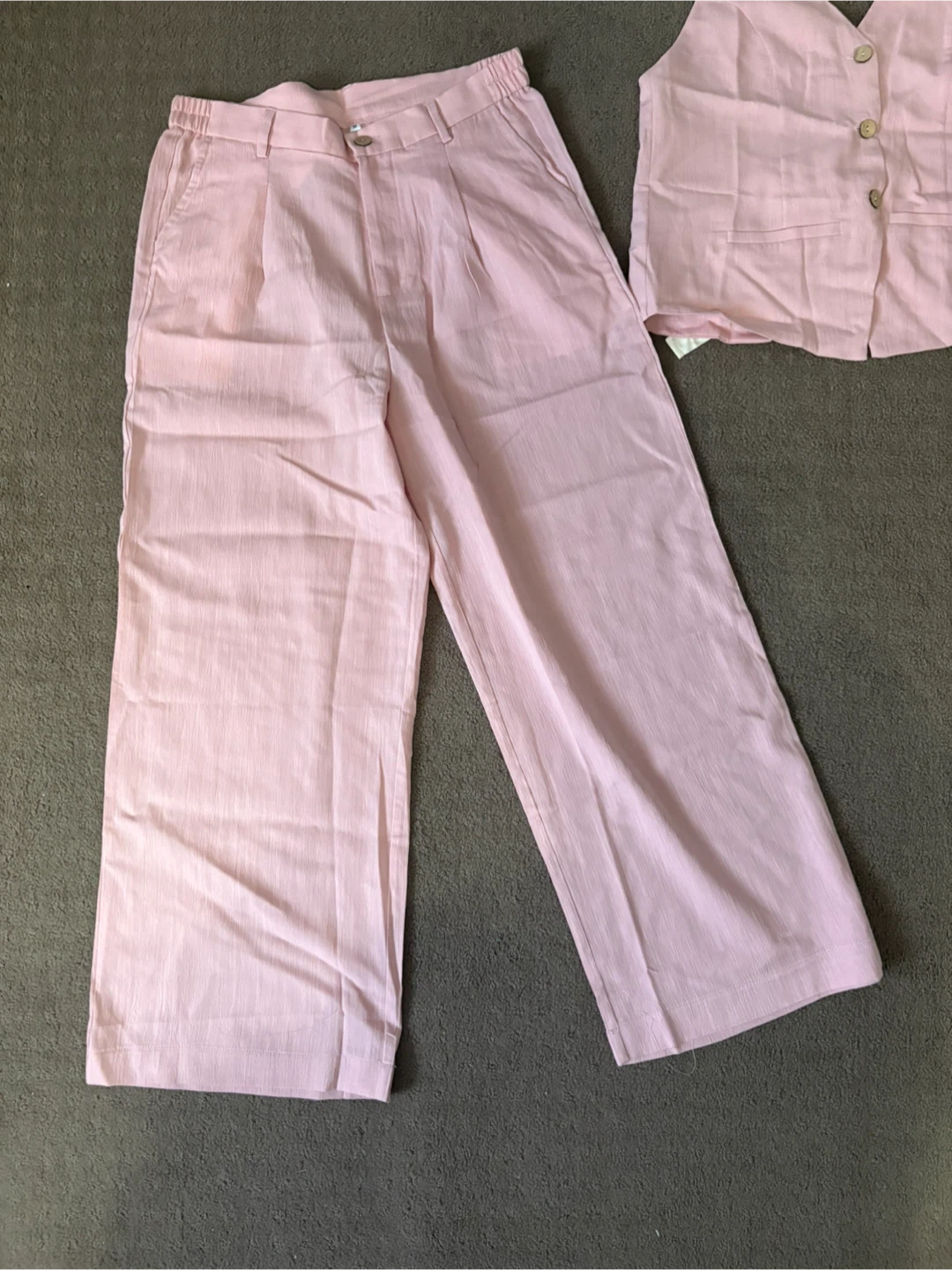 New Pink Halter Top & Pants Set - Size M - photo 2