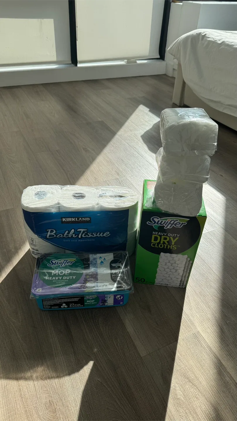 Kirkland Bath Tissue & Swiffer Cleaning Supplies