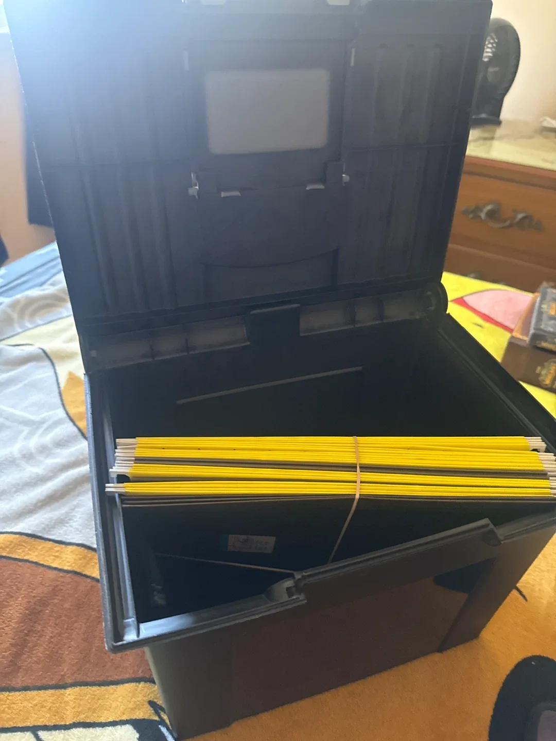 ELON Portable File Tote - Black image indicator(4)