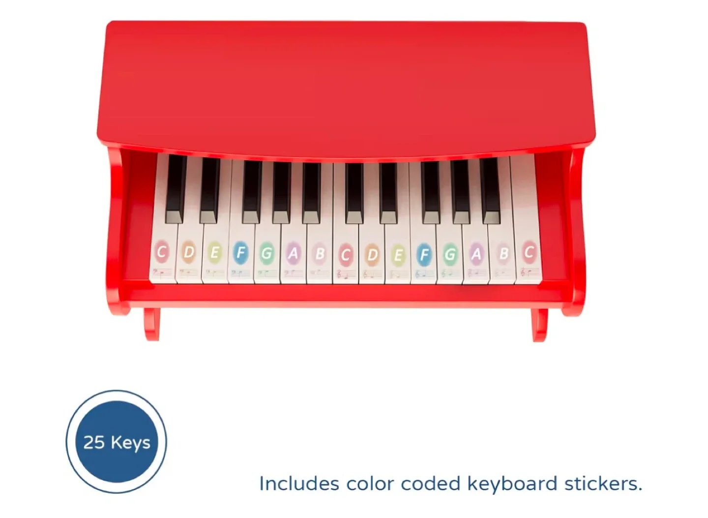 Zippy Red 25-Key Toy Piano image indicator(6)