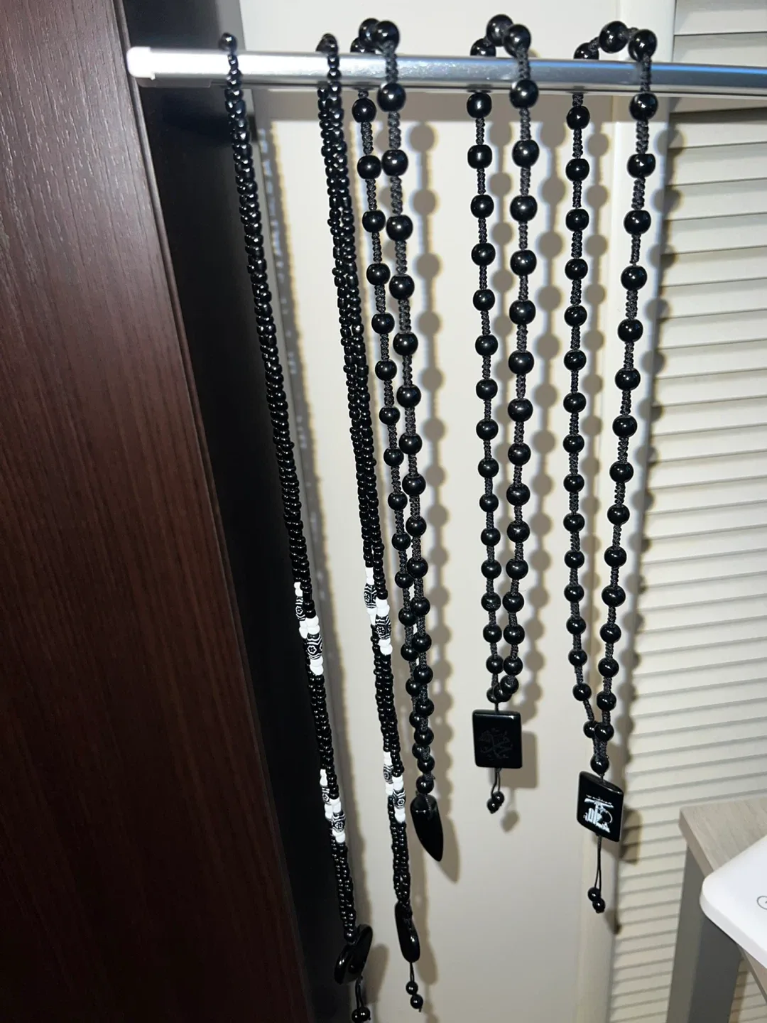 Black Beaded Necklaces with Pendants image indicator(2)