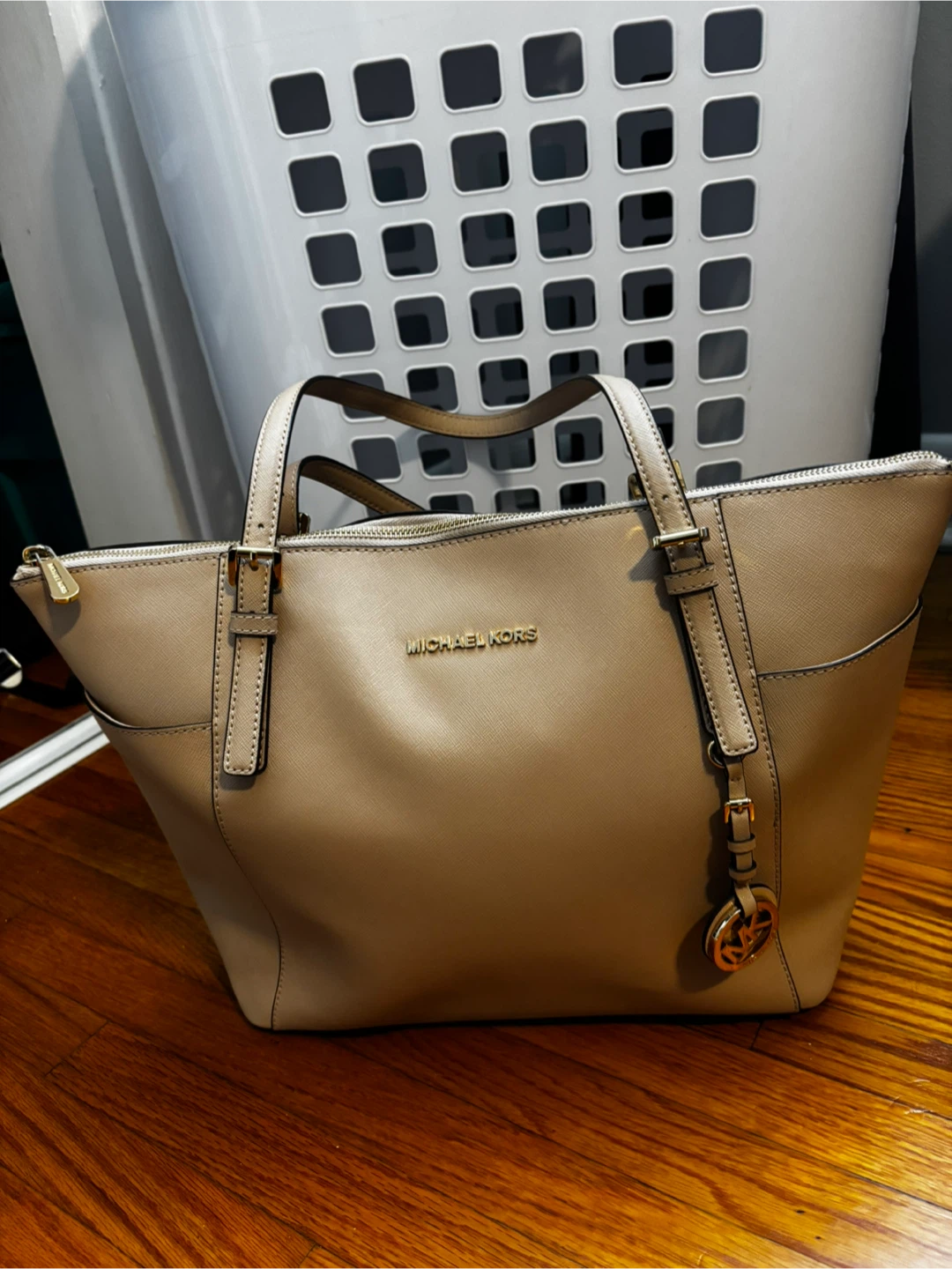Michael Kors Black Tote Bag - Cream