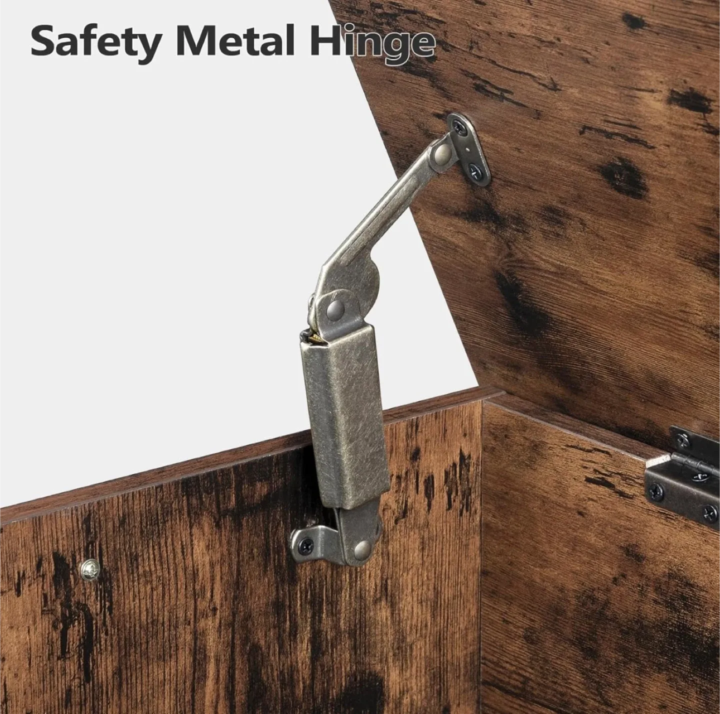 Rustic Brown Wooden Storage Trunk image indicator(7)