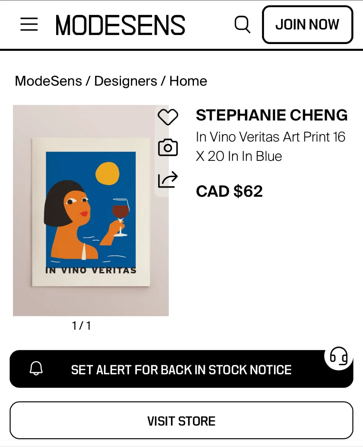 Stephanie Cheng 'In Vino Veritas' Art Print image indicator(2)