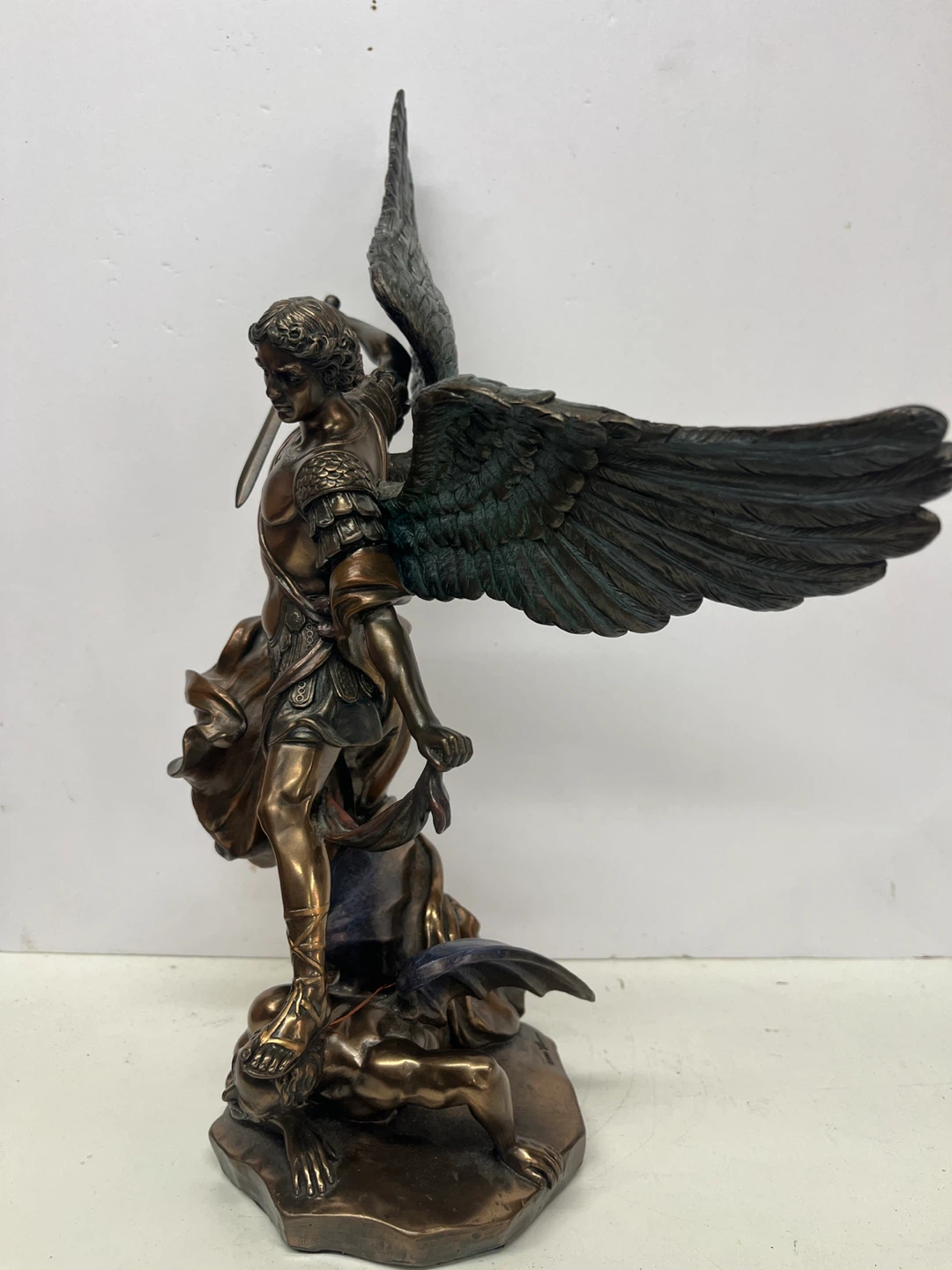St. Michael Defeating Satan Statue - photo 3