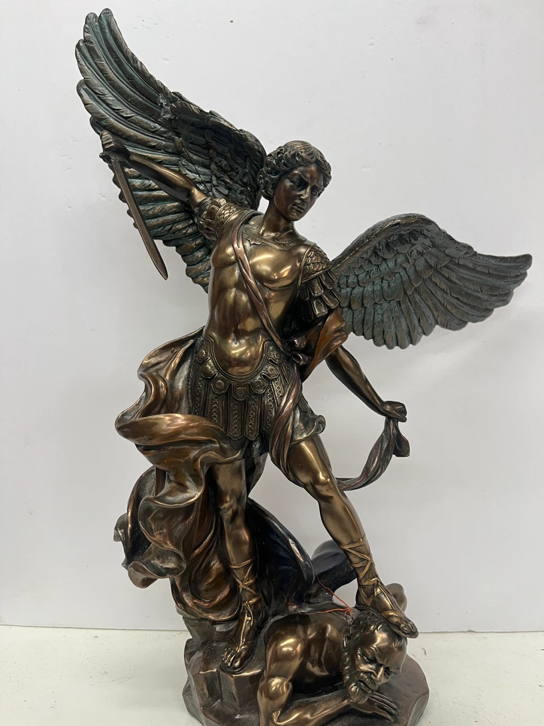 St. Michael Defeating Satan Statue - photo 2