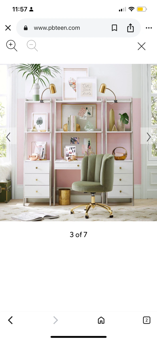 Pottery Barn Teen Highland Wall Desk & Bookshelf Set v - photo 2