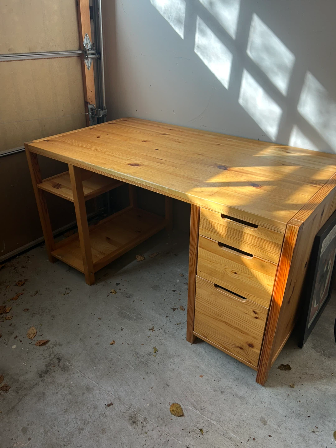 Wooden Desk with Drawers