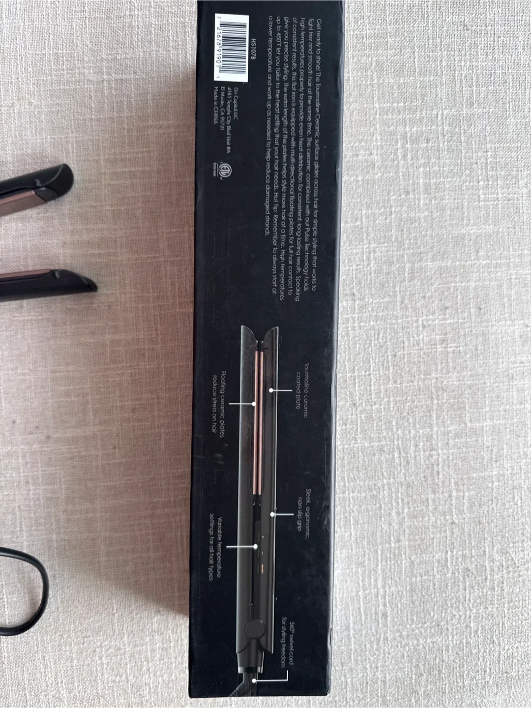 GEm 5" Long Plates Slim Iron - Hair Straightener image indicator(3)