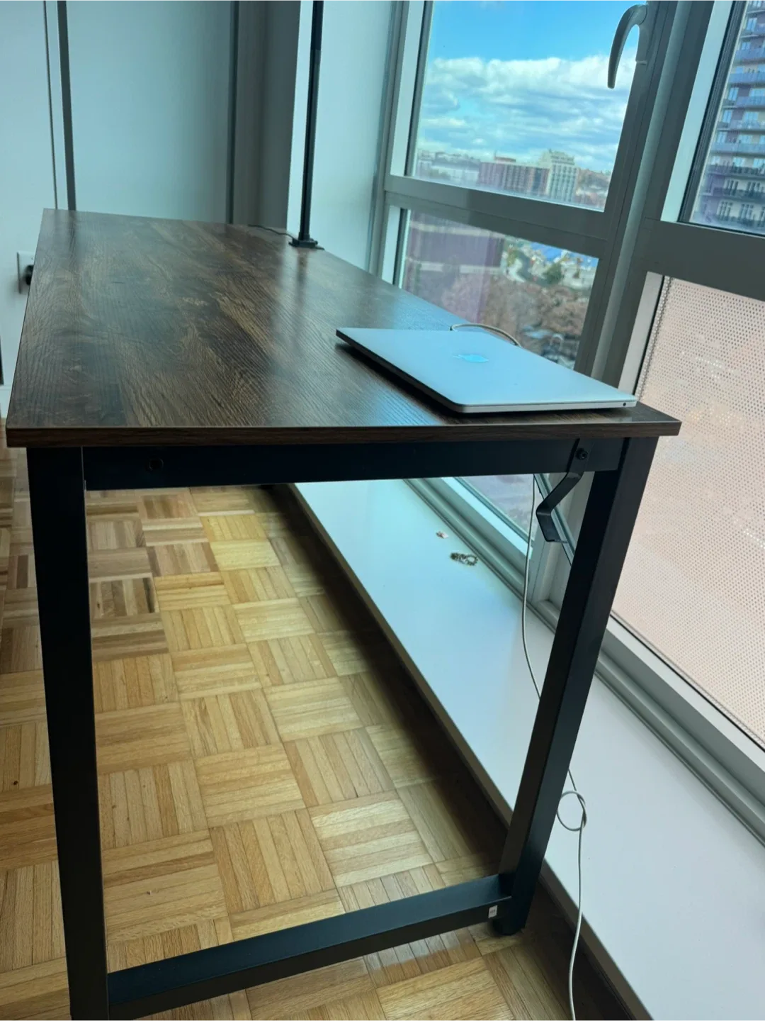 70” long study desk! With side pocket and hook image indicator(2)