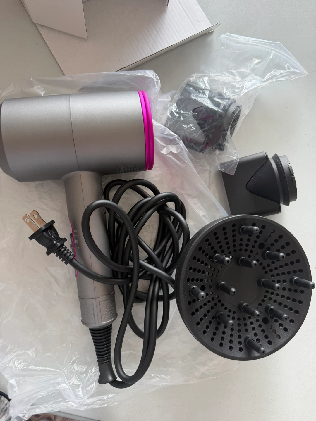 Professional Hair Dryer - Iron Gray/Fuchsia NEW - photo 2