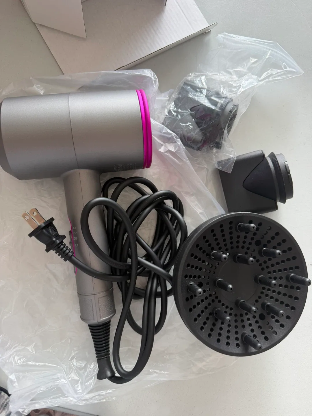 Professional Hair Dryer - Iron Gray/Fuchsia NEW image indicator(2)