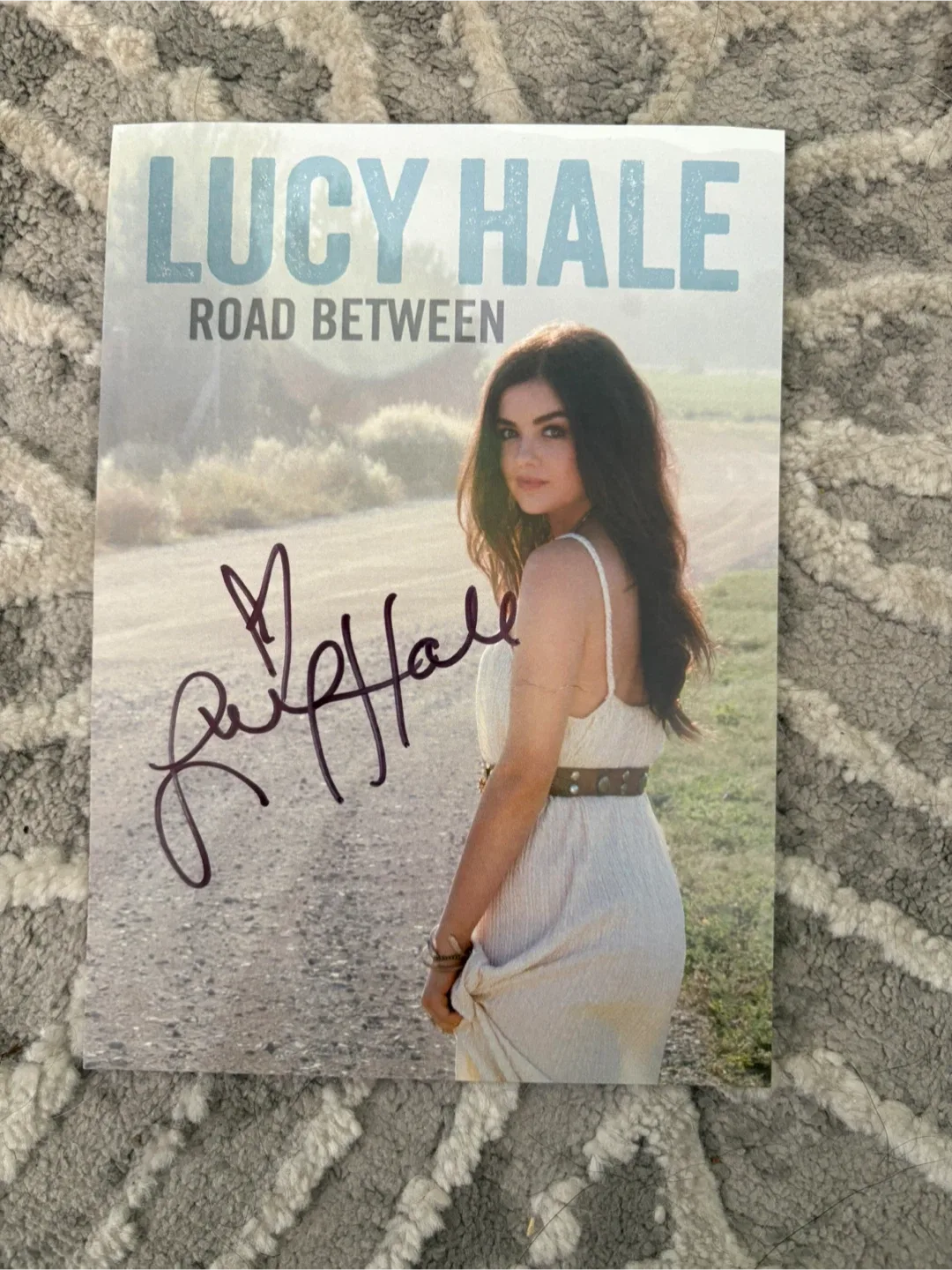 Lucy Hale Signed 'Road Between' Photo