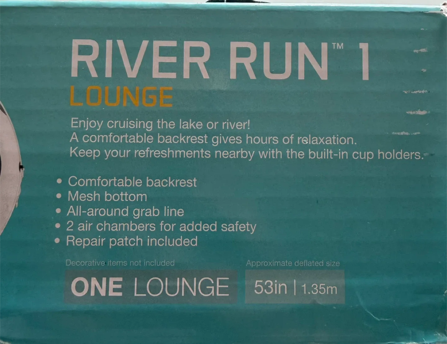 Intex River Run 1 Lounge Inflatable Float image indicator(2)