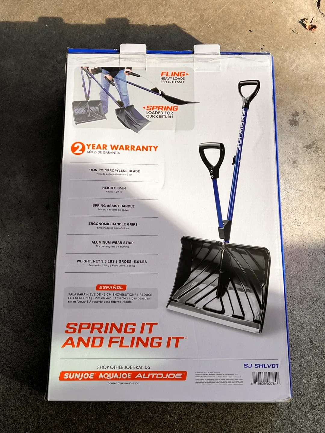 Snow Joe Shovolution 18-in Snow Shovel - Like New! image indicator(2)