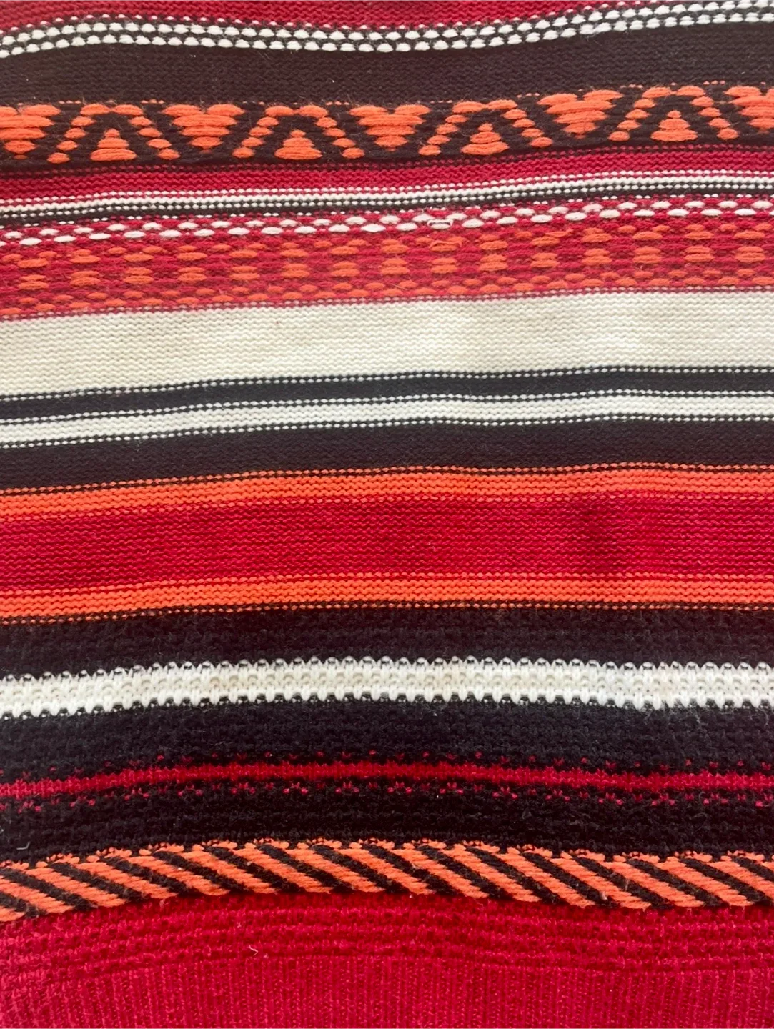 Gilli Striped Knit Sweater with Fringe Details image indicator(3)