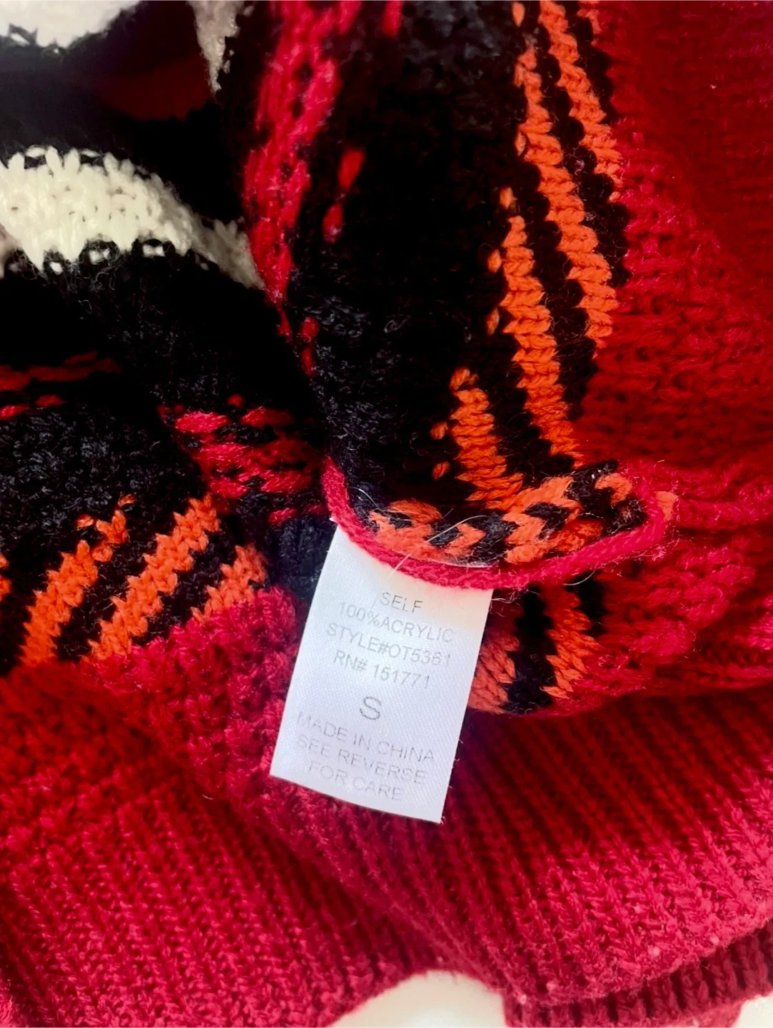 Gilli Striped Knit Sweater with Fringe Details image indicator(8)