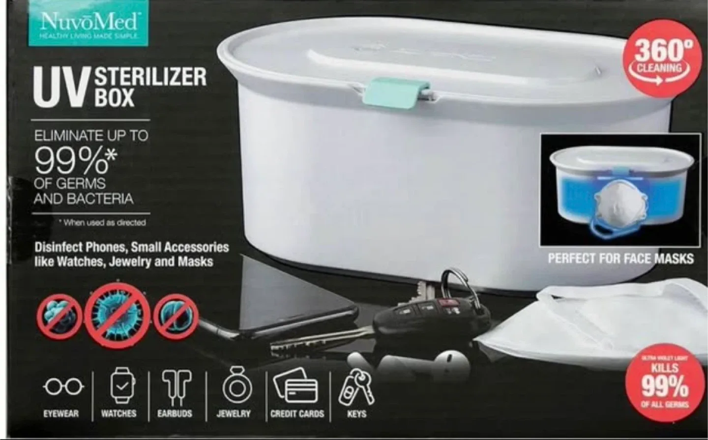 NuvoMed UV Sterilizer Box - Like New! image indicator(3)