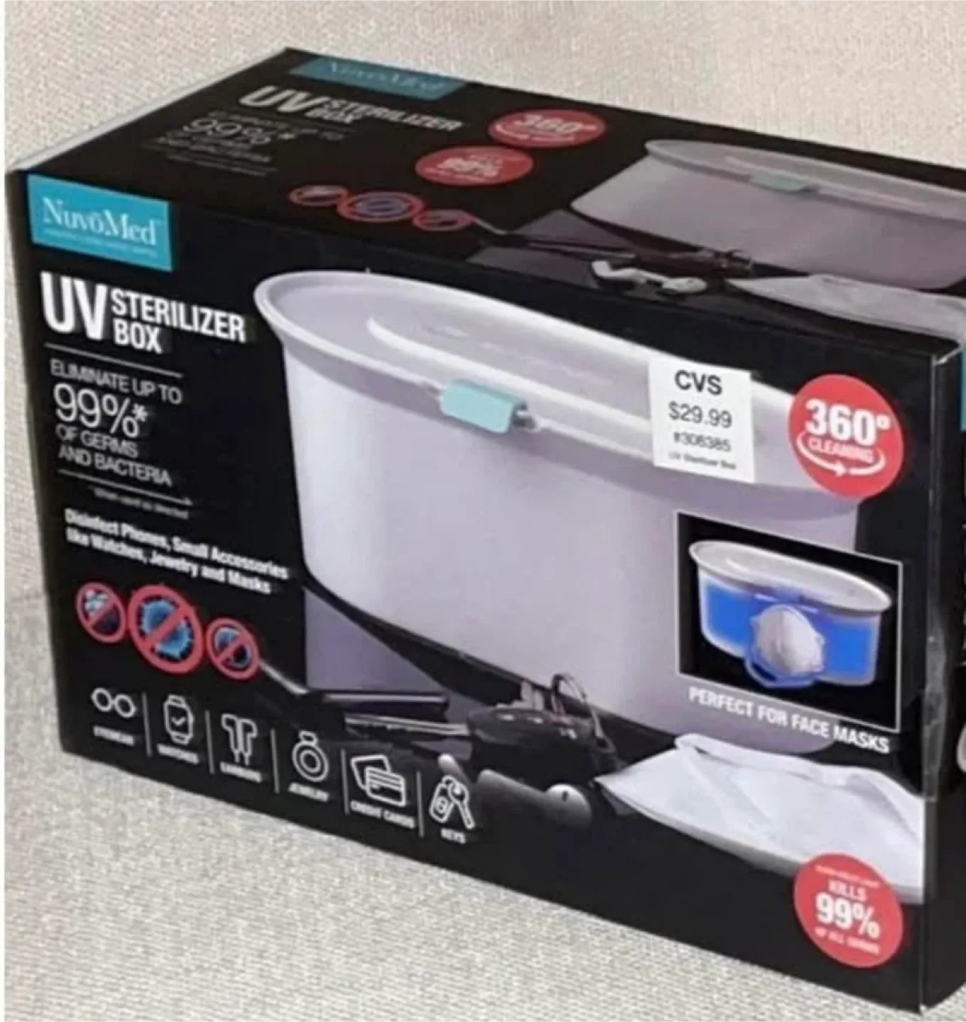 NuvoMed UV Sterilizer Box - Like New! image indicator(2)