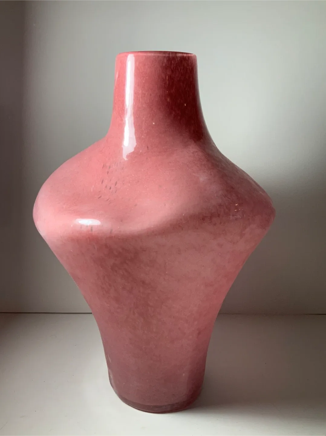 Anthropologie Smashed Glass Pink Vase 12.5 in. image indicator(5)