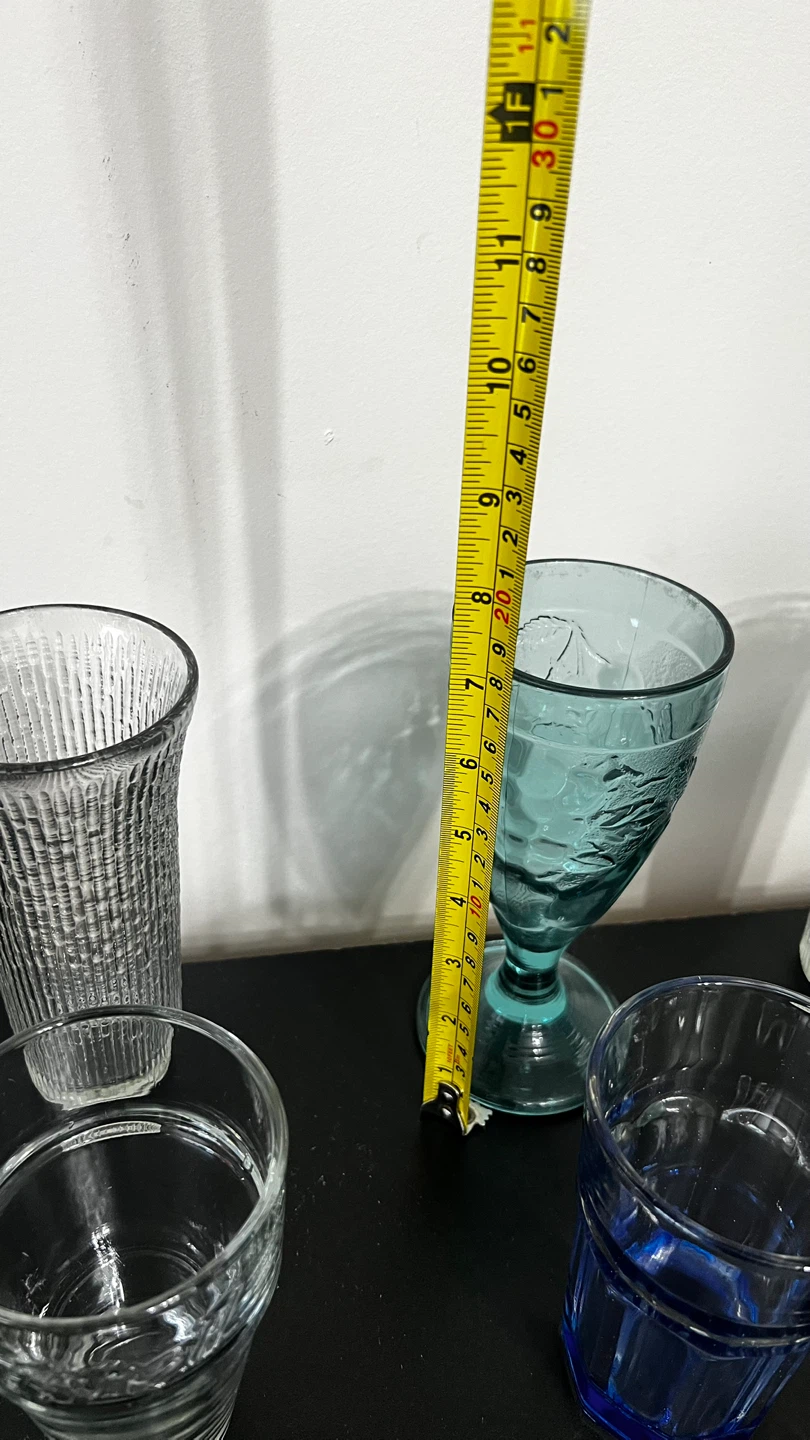 Mixed Coloured 12 pcs Drinking Glasses - photo 3