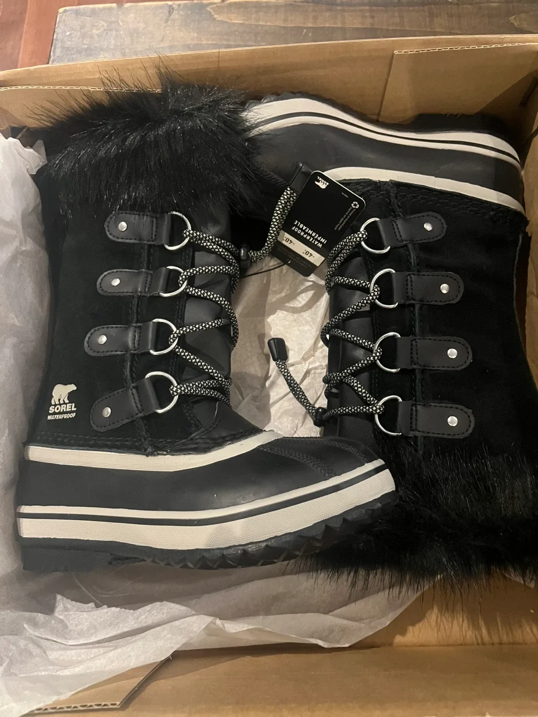 Sorel Youth Joan of Arctic Boots - Black/Dove image indicator(2)