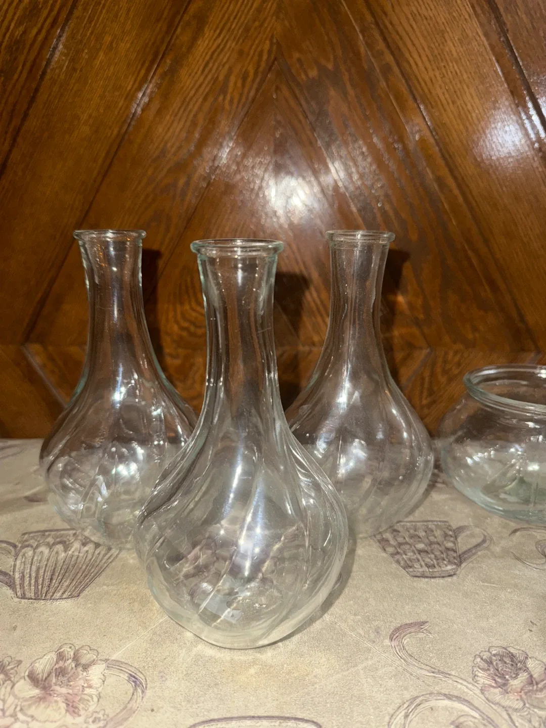 Glass Bud Vases & Small Bowls - Set of 6