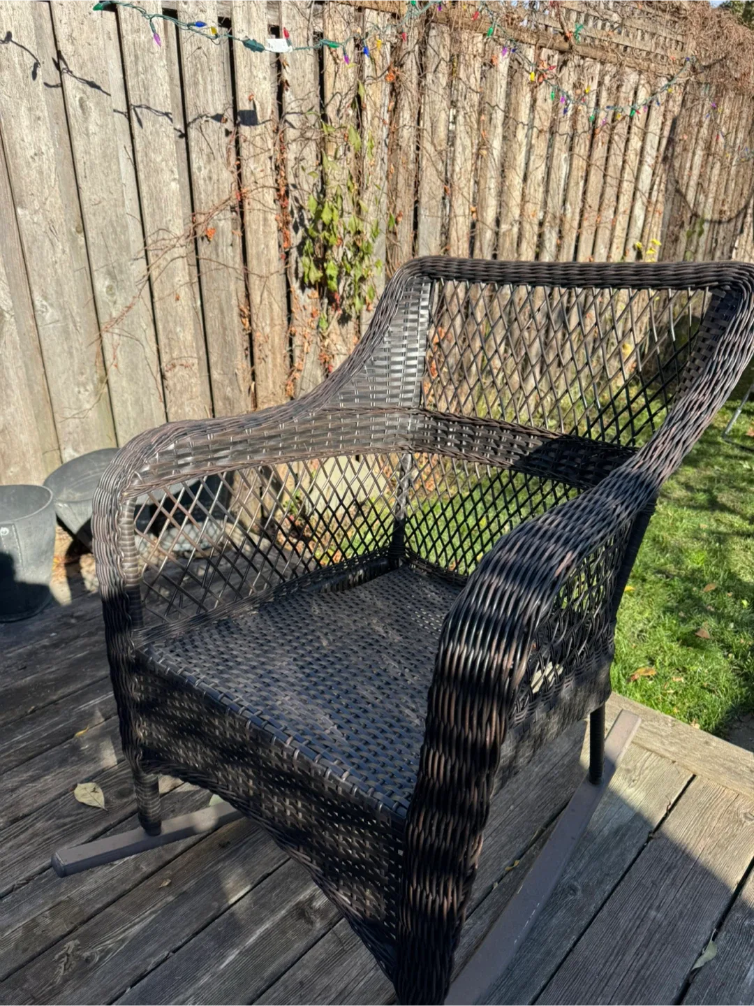 Wicker Resin Rocking Chair - Outdoor Use image indicator(3)