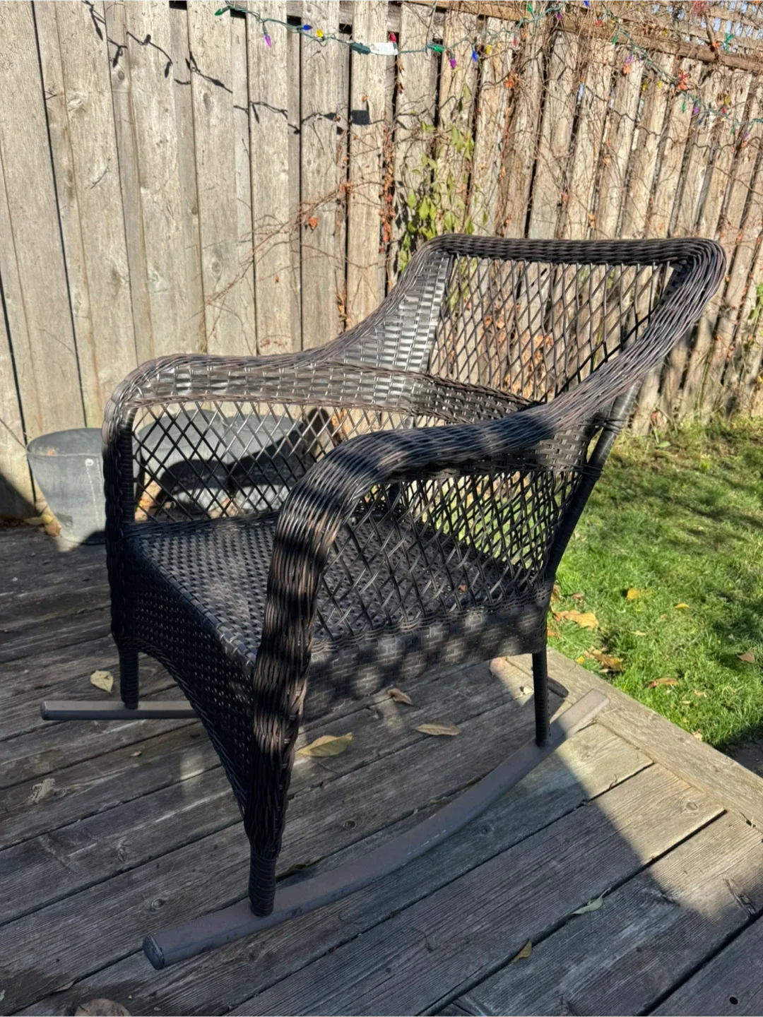 Wicker Resin Rocking Chair - Outdoor Use image indicator(4)