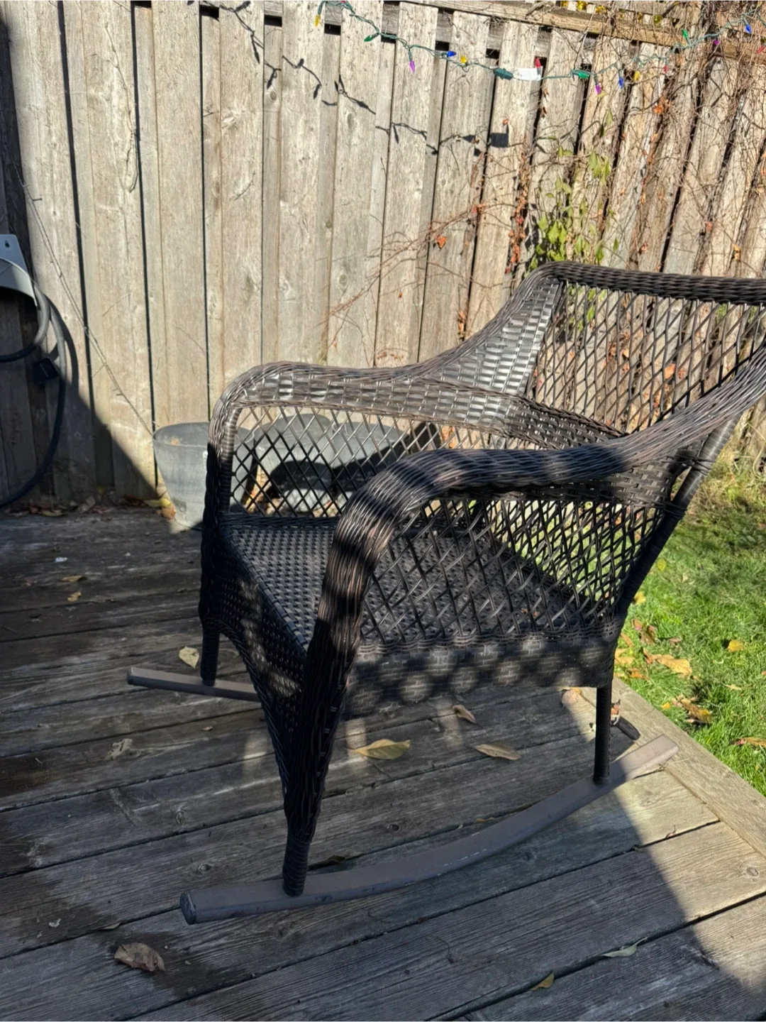 Wicker Resin Rocking Chair - Outdoor Use image indicator(2)