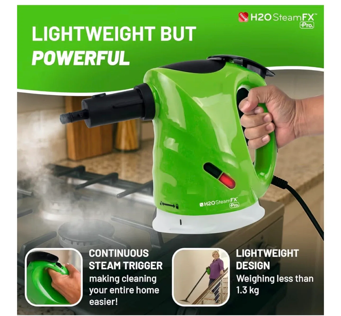 H2O SteamFX Pro Multi-Purpose Steam Cleaner image indicator(4)