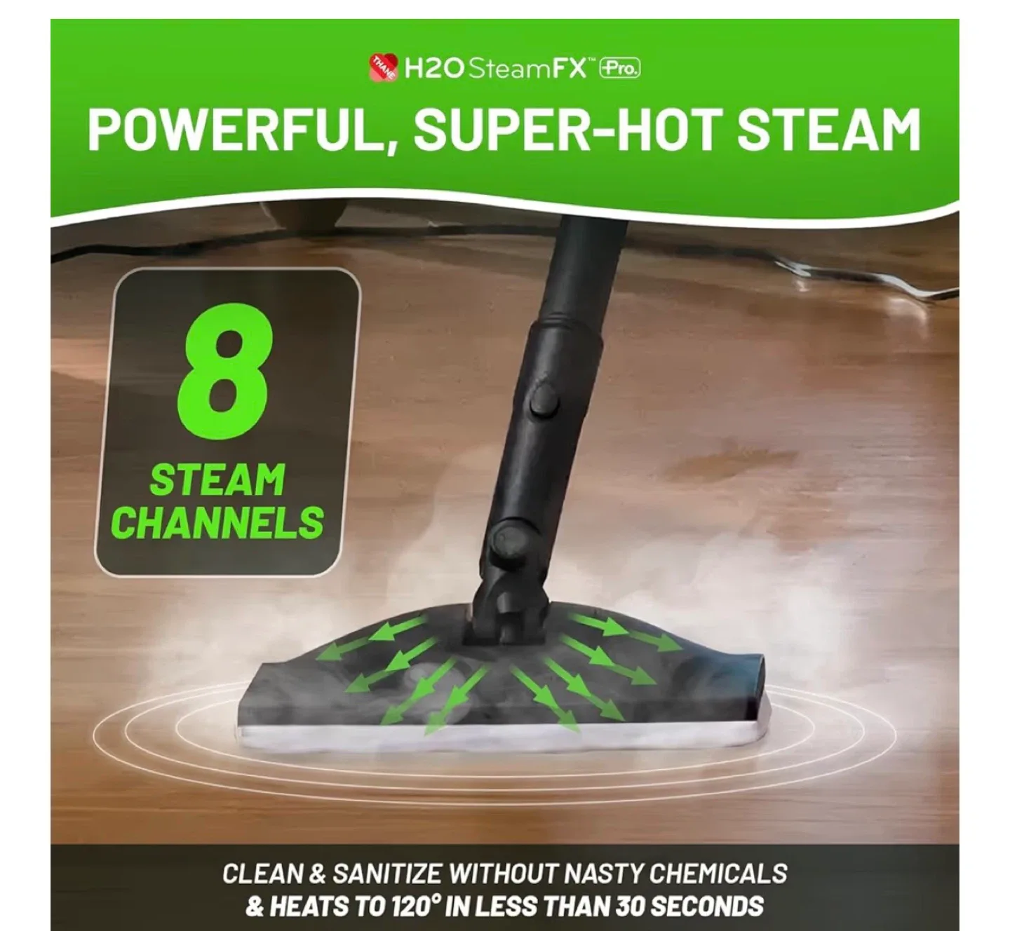 H2O SteamFX Pro Multi-Purpose Steam Cleaner thumbnail
