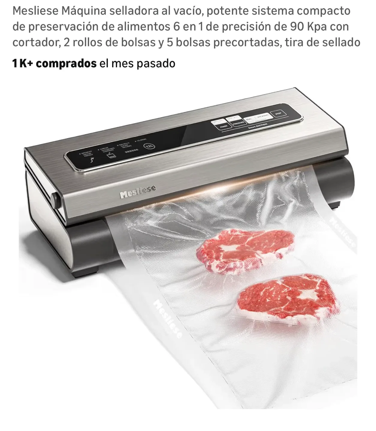 Mesliese Vacuum Sealer 9 Piece Bundle image indicator(5)