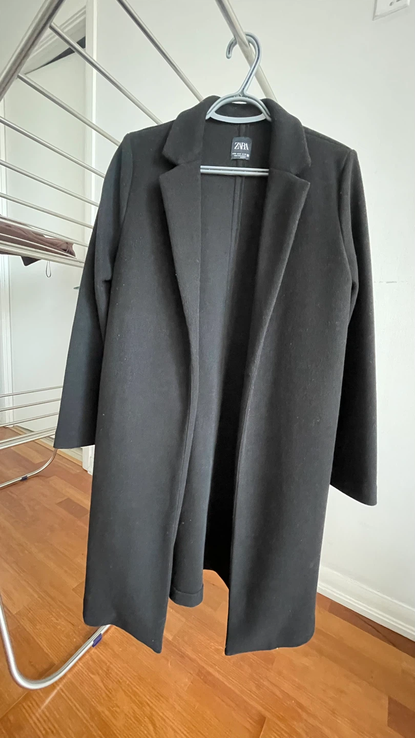 Zara Black Coat - Size M