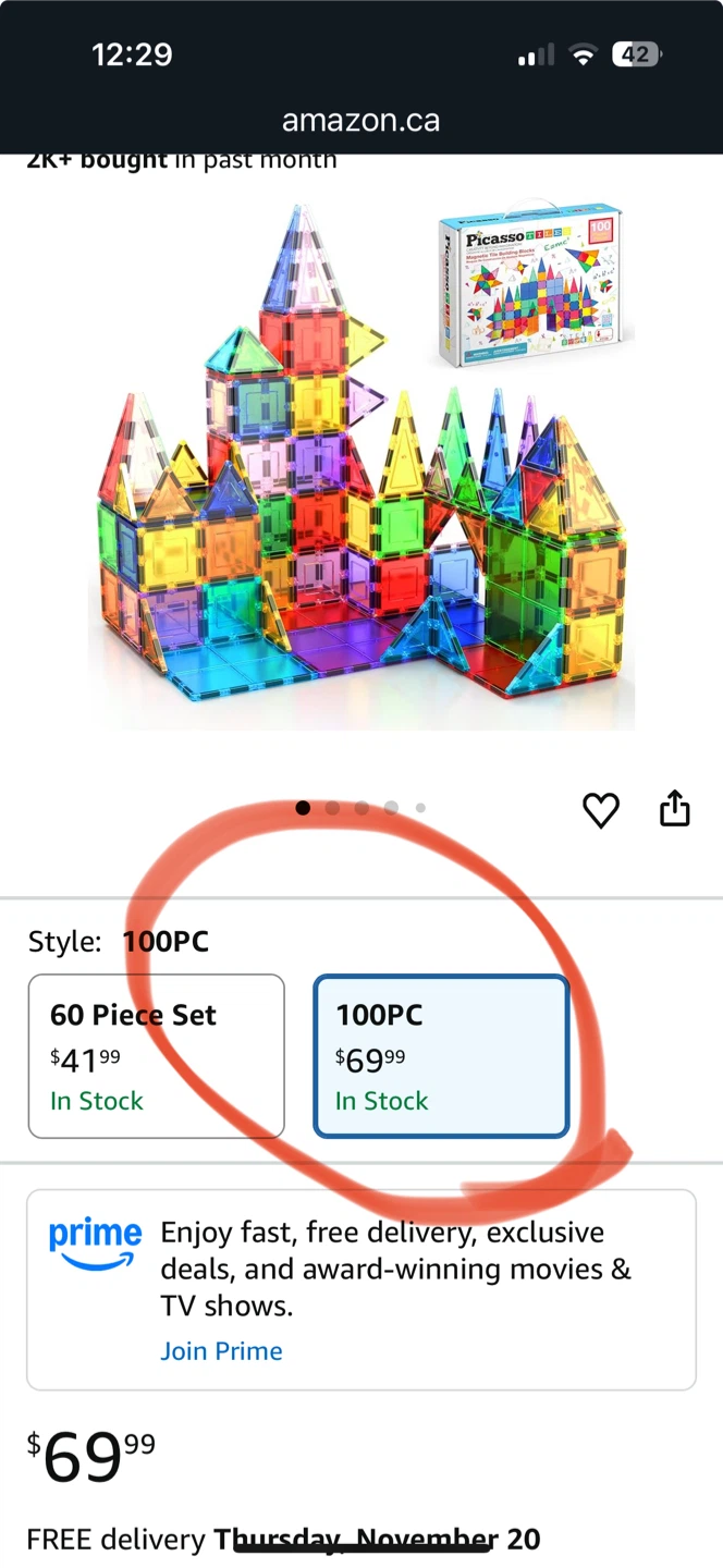 Picasso Tiles 100 Piece Magnetic Building Blocks - photo 3