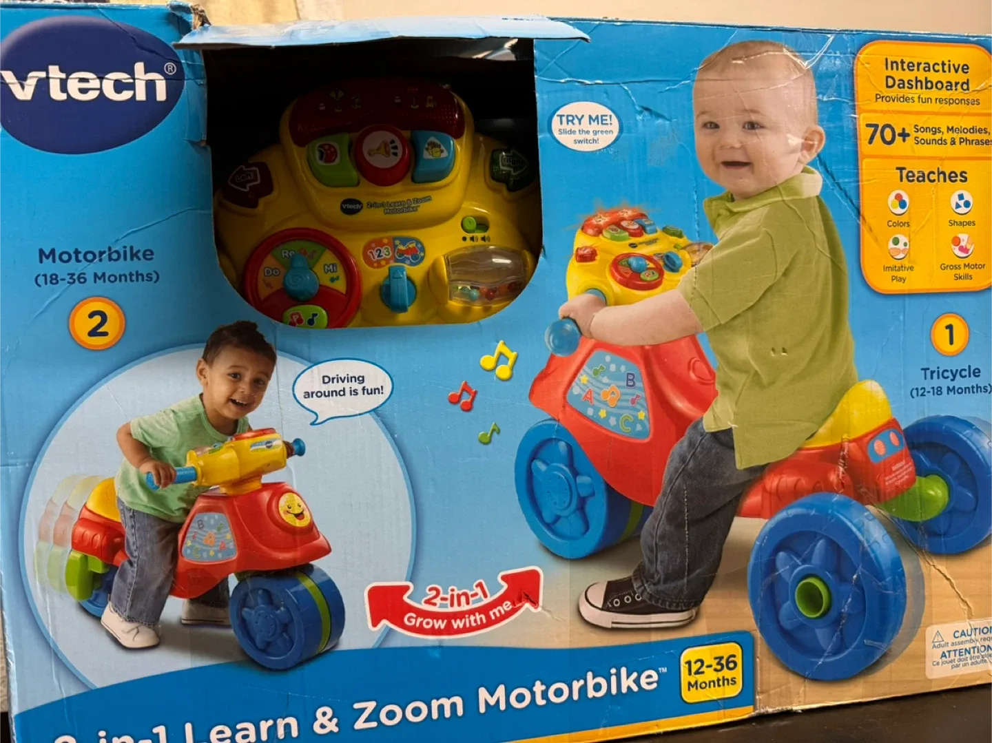 VTech 2-in-1 Learn & Zoom Motorbike