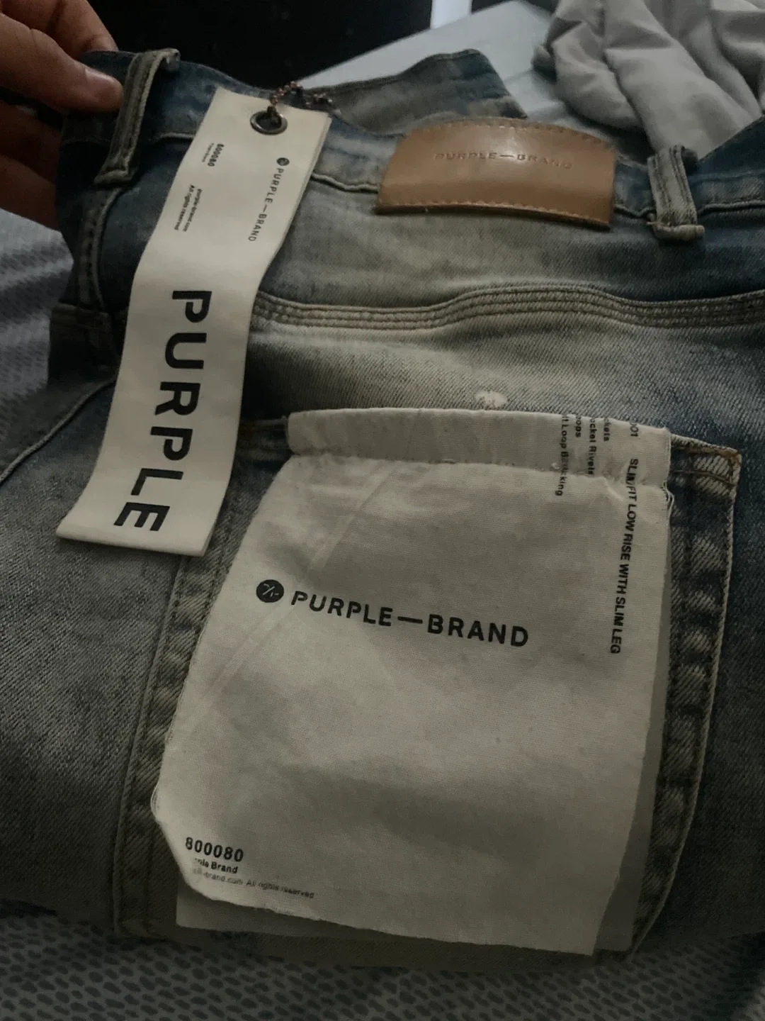 Purple Brand Distressed Slim Fit Jeans