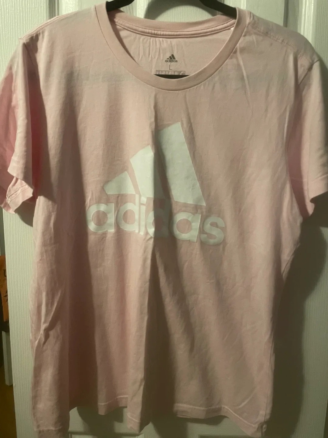 Adidas Pink T-Shirt - Size L