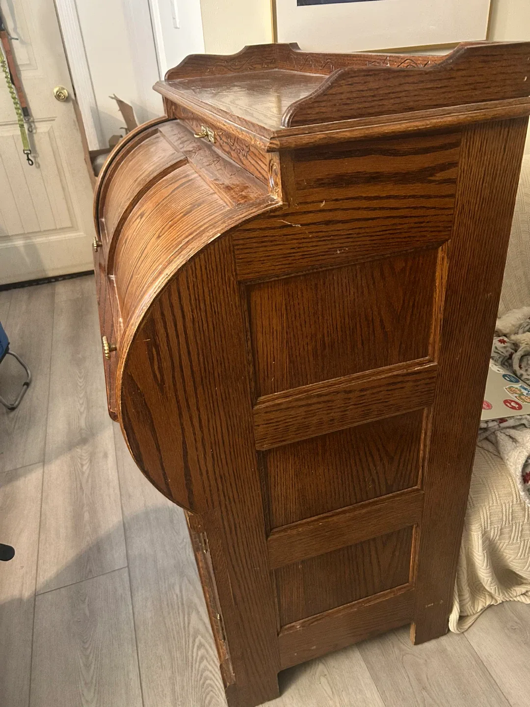 Antique Roll Top Desk - Solid Wood image indicator(5)