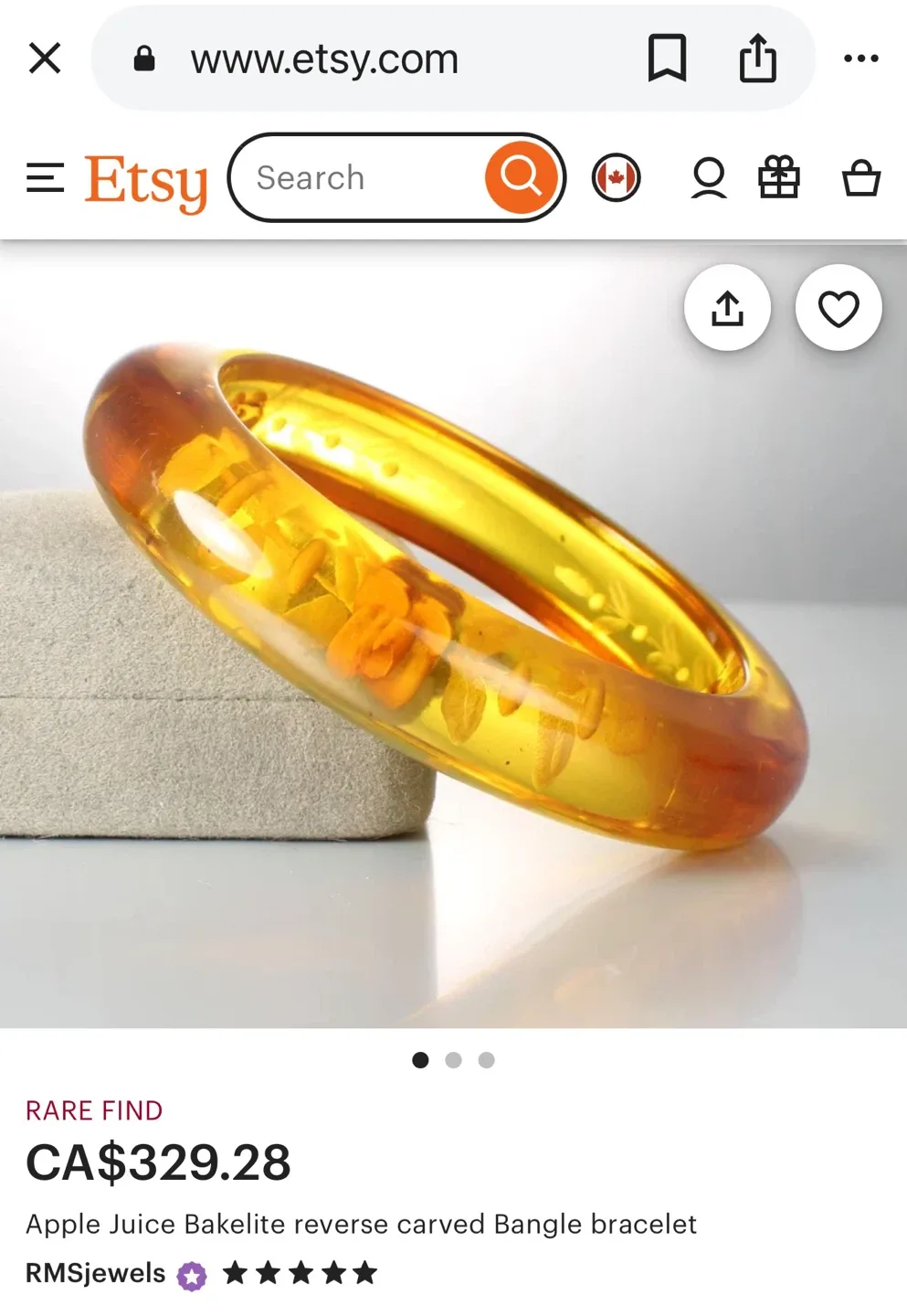 Authentic vintage Bakelite bracelet image indicator(7)