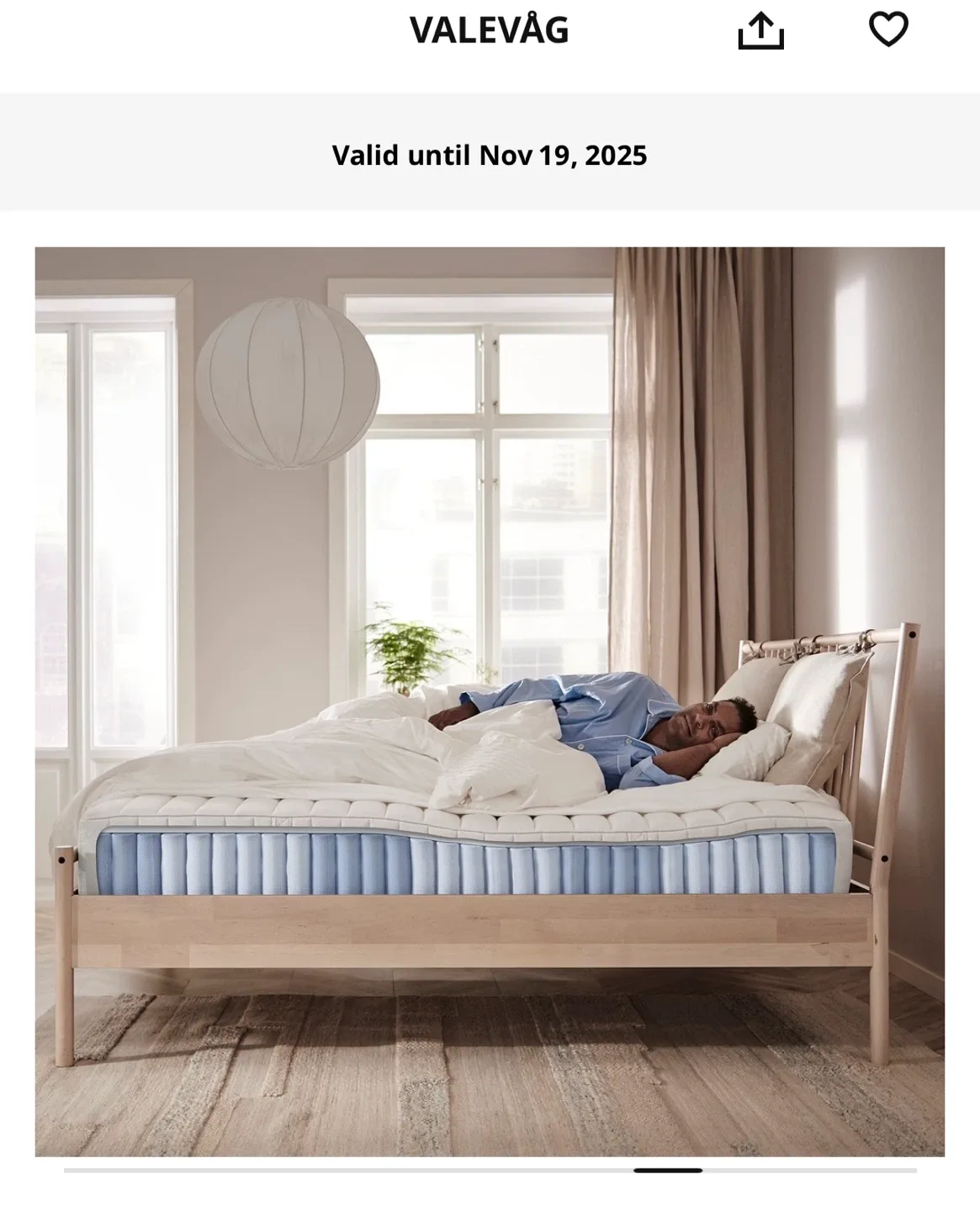 IKEA VALEVÅG Mattress  king size image indicator(2)