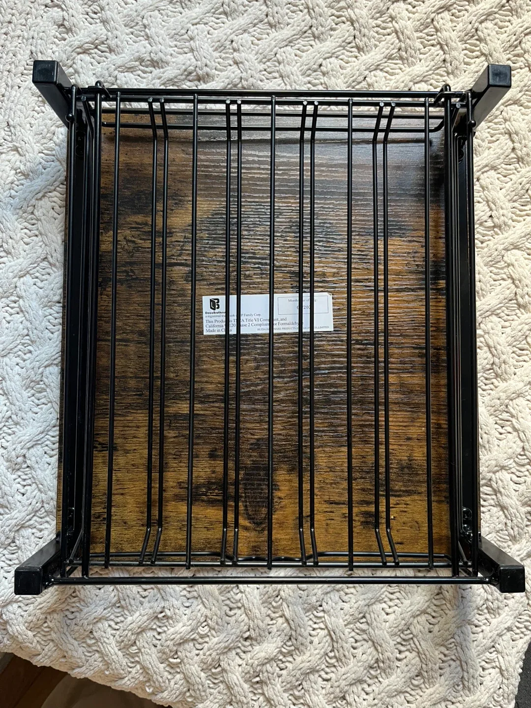 Keurig Pod Drawer – Dark Wood Top + Metal Organizer image indicator(4)