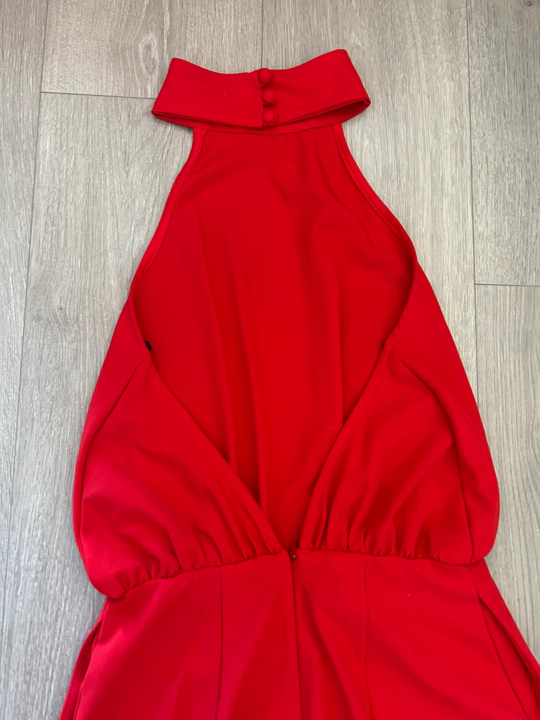 Lulus Red Halter Jumpsuit - Size S - photo 4