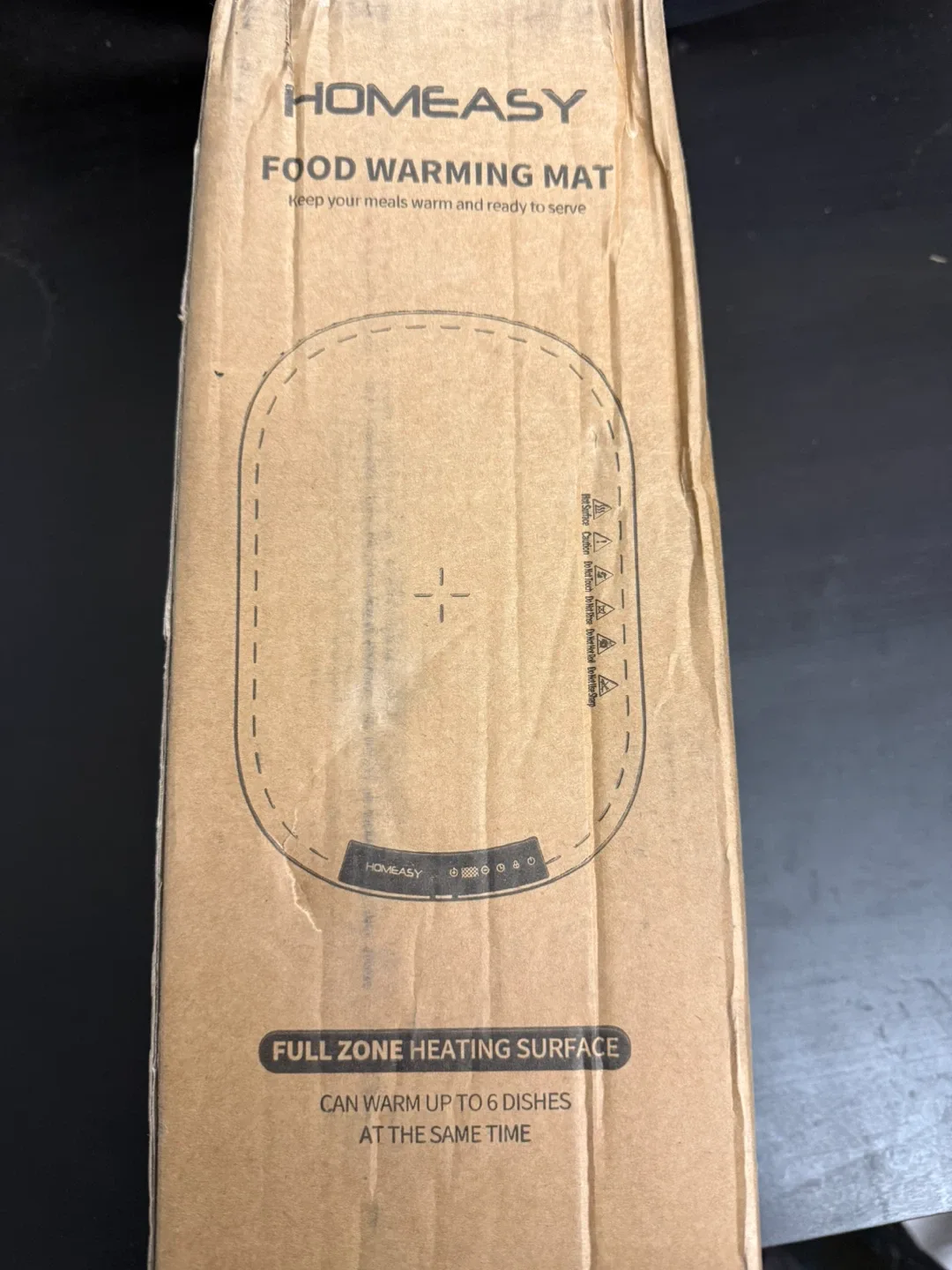 HOMEASY Food Warming Mat - Brown image indicator(3)