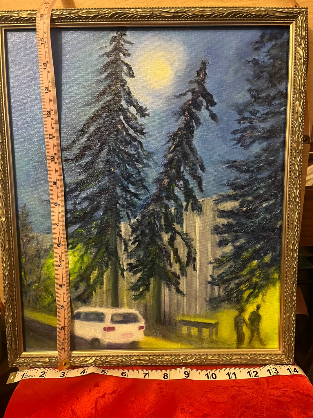Original Art- oil painting by Calgary Artist, framed, 14x17 - photo 2